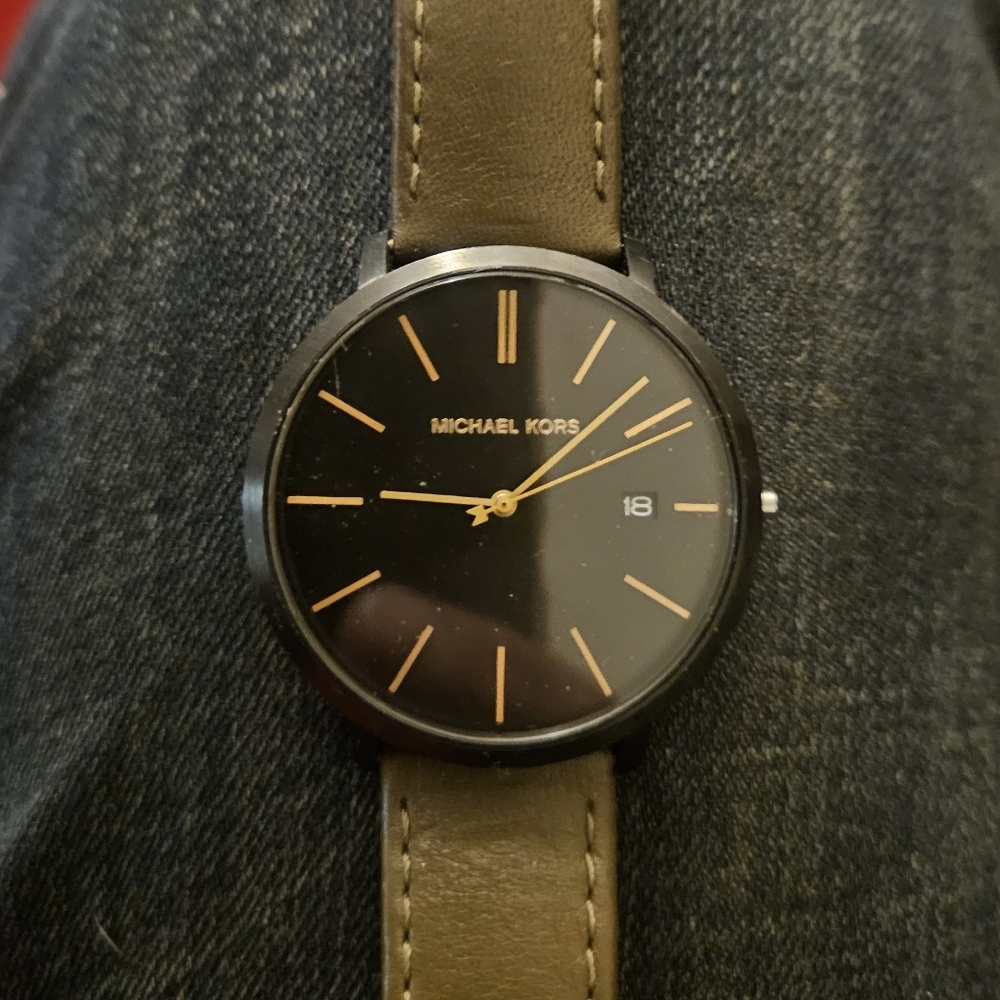 Michael Kors Black and Brown Watch